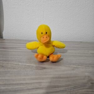 Baby Gap Yellow Orange Duck Plush Stuffed Animal Lovie Comfie Toy
